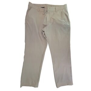 Under Armour Men's Golf Pants Khaki Flat Front Straight Fit Size 40x30